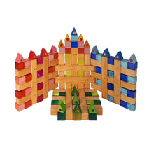 Load image into Gallery viewer, Bauspiel triangles with gemstones - 100 pieces