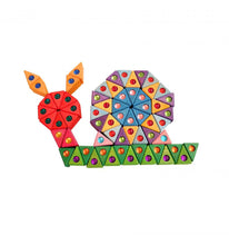 Load image into Gallery viewer, Bauspiel triangles with gemstones - 100 pieces