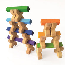 Load image into Gallery viewer, Bauspiel X-shape blocks - 8 pieces
