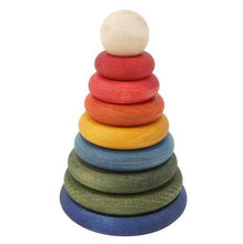 Load image into Gallery viewer, Wooden Story round rainbow stacker