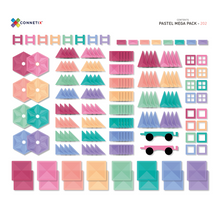 Load image into Gallery viewer, Connetix magnetic tiles - 202 piece pastel mega pack