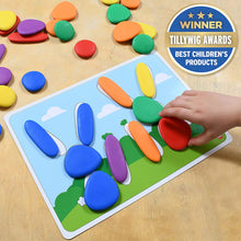 Load image into Gallery viewer, Junior rainbow pebbles early construction set