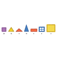 Load image into Gallery viewer, Learn & Grow magnetic tiles - 64 pieces