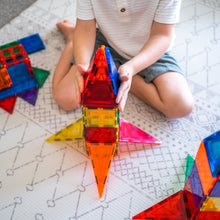 Load image into Gallery viewer, Learn & Grow magnetic tiles - 64 pieces