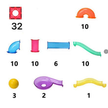 Load image into Gallery viewer, Learn & Grow magnetic tiles - 84 piece ball run