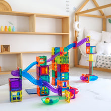 Load image into Gallery viewer, Learn & Grow magnetic tiles - 84 piece ball run