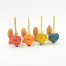 Load image into Gallery viewer, Mader Pull Off Spinning Top - Red
