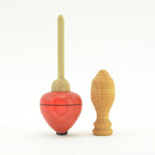 Load image into Gallery viewer, Mader Pull Off Spinning Top - Red