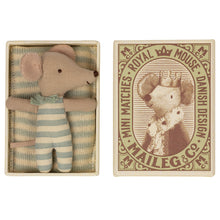 Load image into Gallery viewer, Maileg Baby Mouse Sleepy Wakey Boy