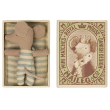 Load image into Gallery viewer, Maileg Baby Mouse Sleepy Wakey Boy