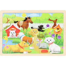 Load image into Gallery viewer, Wooden jigsaw puzzle - pets