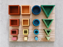 Load image into Gallery viewer, Wooden sorting and nesting puzzle