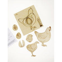 Load image into Gallery viewer, Stuka Puka chicken or the egg wooden puzzle