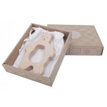 Load image into Gallery viewer, Wooden Story teether - smiley bear