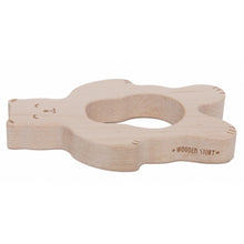 Load image into Gallery viewer, Wooden Story teether - smiley bear