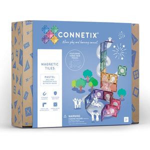 Connetix magnetic tiles - 80 piece pastel ball run expansion pack