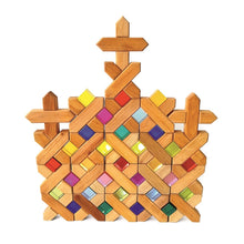 Load image into Gallery viewer, Bauspiel X-shape blocks - 8 pieces