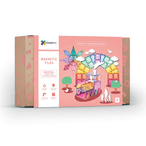 Connetix magnetic tiles - 202 piece pastel mega pack