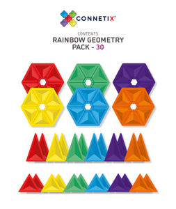 Connetix magnetic tiles - 30 piece geometry set