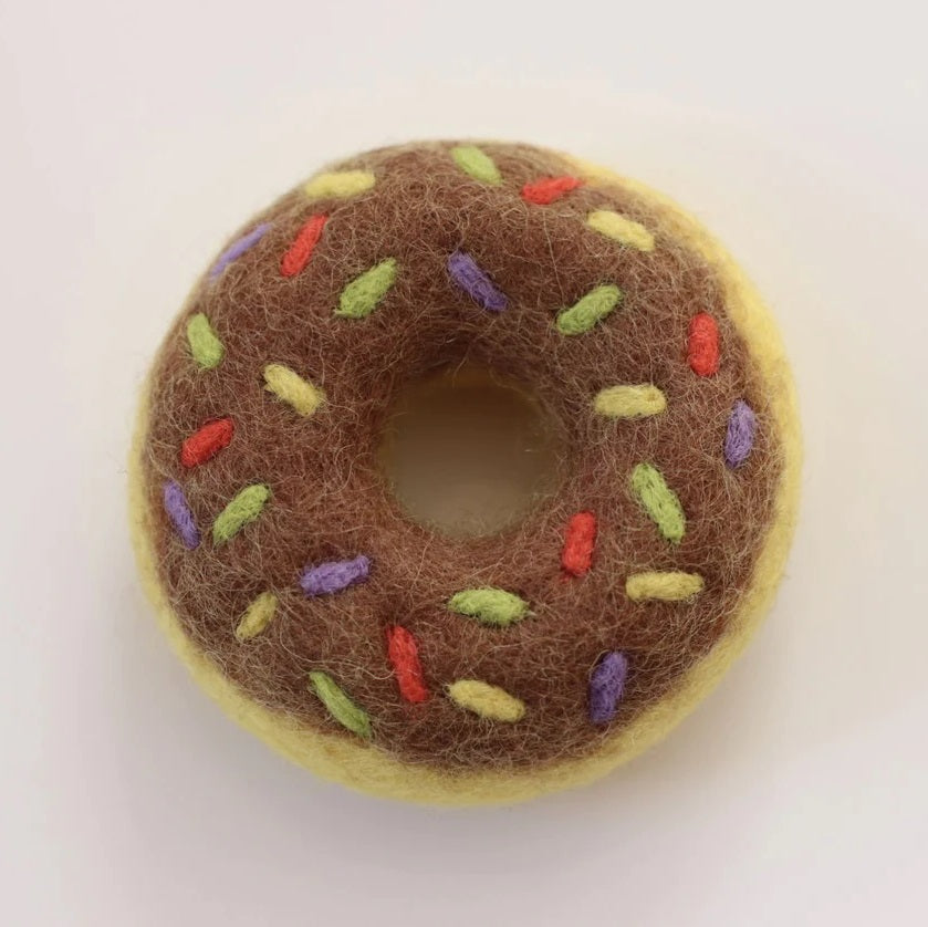 Felt donut - choc sprinkles