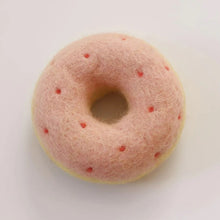 Load image into Gallery viewer, Felt donut - peachy dot
