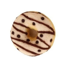 Load image into Gallery viewer, Felt donut - white choc stripe