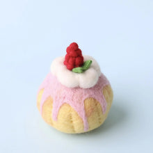 Load image into Gallery viewer, Felt raspberry sponge cake