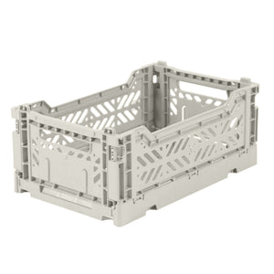 Ay-Kasa mini folding crate - light grey