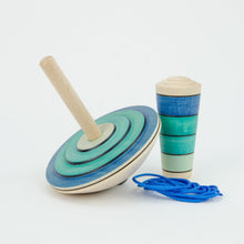 Load image into Gallery viewer, Mader My First Spinning Top with Starter - Blue