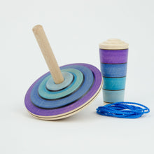 Load image into Gallery viewer, Mader My First Spinning Top with Starter - Purple