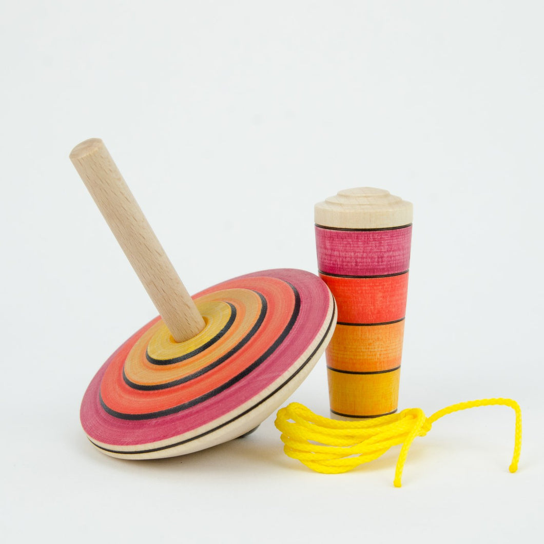 Mader My First Spinning Top with Starter - Red