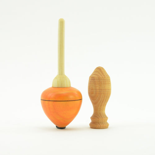 Mader Pull Off Spinning Top - Orange