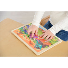 Load image into Gallery viewer, Wooden jigsaw puzzle - dinosaurs