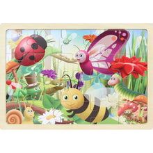 Load image into Gallery viewer, Wooden jigsaw puzzle - insects
