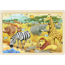 Load image into Gallery viewer, Wooden jigsaw puzzle - safari