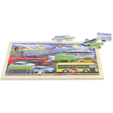 Load image into Gallery viewer, Wooden jigsaw puzzle - transport
