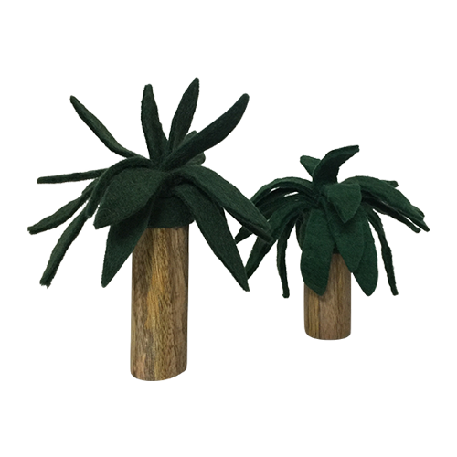 Felt palm trees