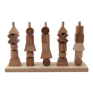 Wooden Story natural shape stacker
